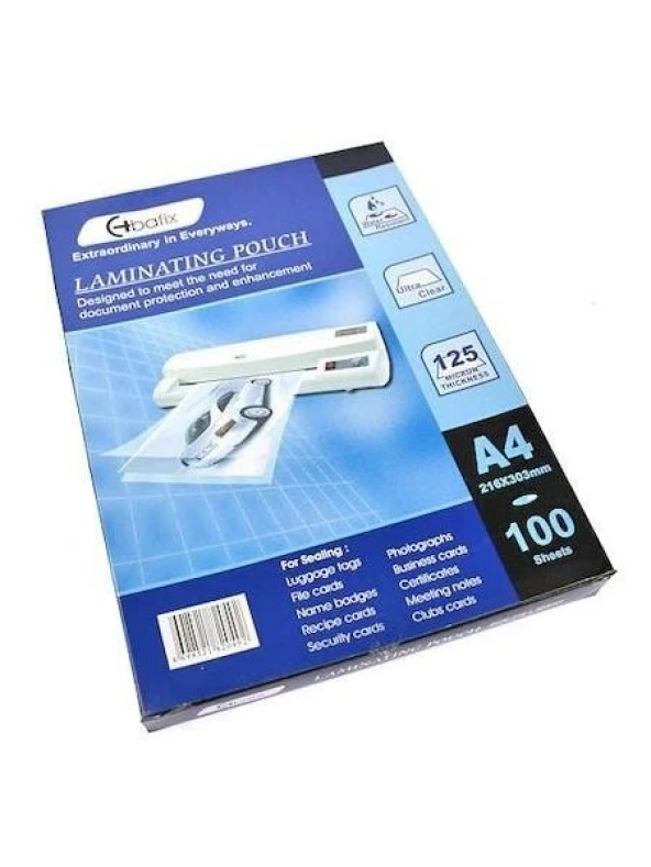 BAFIX LAMINASYON FILMI A4 125mıc 100LU - 2