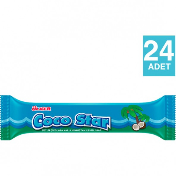 Ülker Cocostar Hindistan Cevizli Bar 25 Gr x 24 Adet