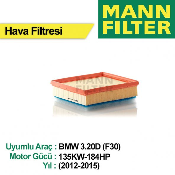 BMW  3.20D F30 Hava Filtresi (2012-2015)