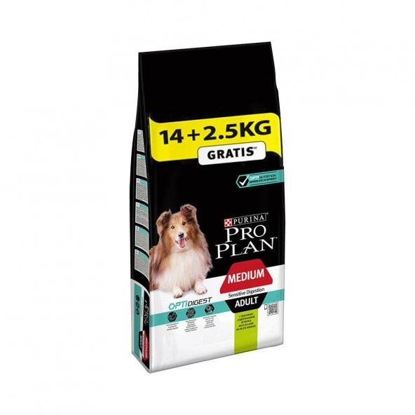 Pro Plan Medıum Adult Kuzu Etli Yetişkin Köpek Maması 14 kg + 2,5 kg