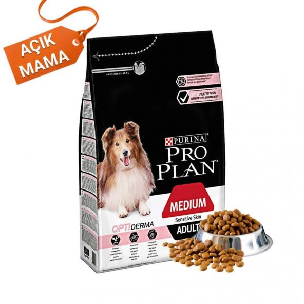 Pro Plan Somonlu Orta Irk Yetişkin Köpek Maması 3 kg Açık Mama