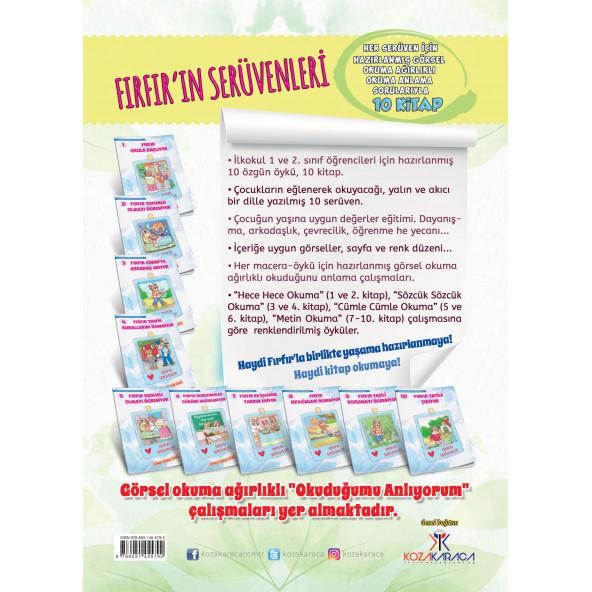 Koza Yayın Fırfır'ın Serüvenleri Dizisi (10 Kitap) - 2