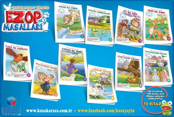 Koza Yayın Ezop Masalları (10 Kitap)