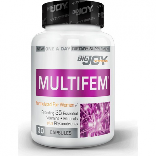 Bigjoy Vitamins Multifem Multivitamin 30 Capsules