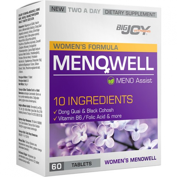 Bigjoy Vitamins Menowell 60 Tablet
