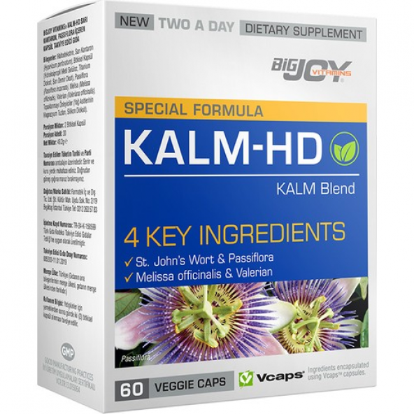 Bigjoy Vitamins Kalm-Hd 60 Bitkisel Kapsül