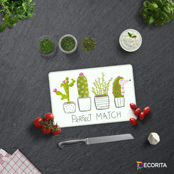 DECORITA Cam Kesme Tahtası- Perfect Match