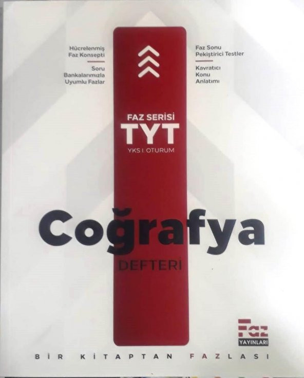 TYT COĞRAFYA DEFTERİ FAZ
