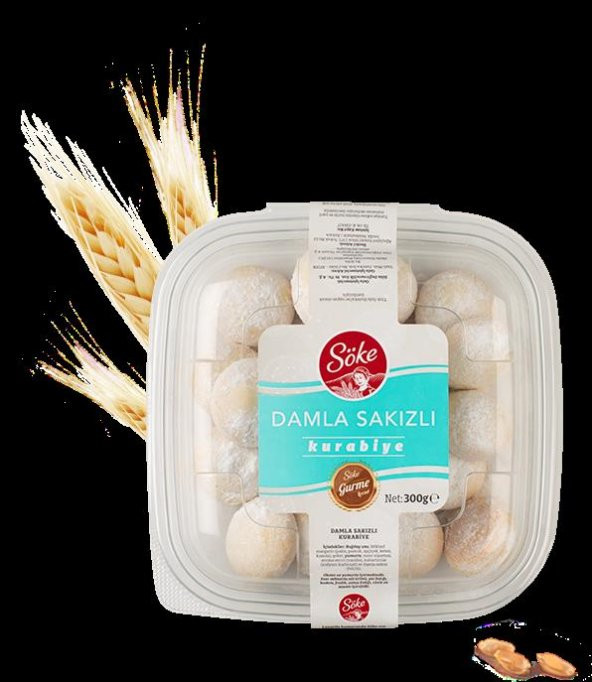 Söke Kurabiye Damla Sakızlı - 1