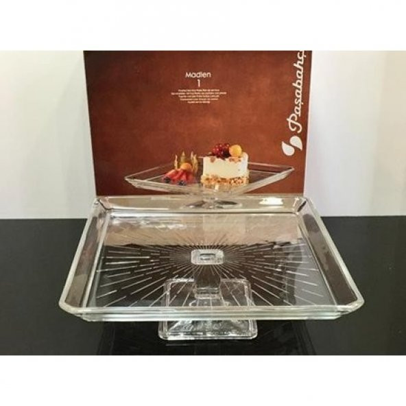 Paşabahçe 96877 Madlen Kare Ayaklı Servis Tabağı