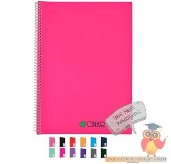 ÇINAR BİSİKLET SERİSİ PP KAPAK A4 60 YP DEFTER ÇİZGİLİ - 1