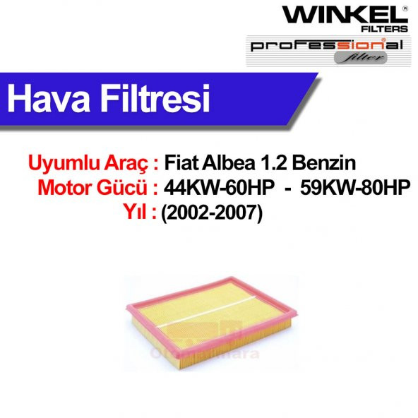 Fiat Albea 1.2 (2002-2007) Hava Filtresi