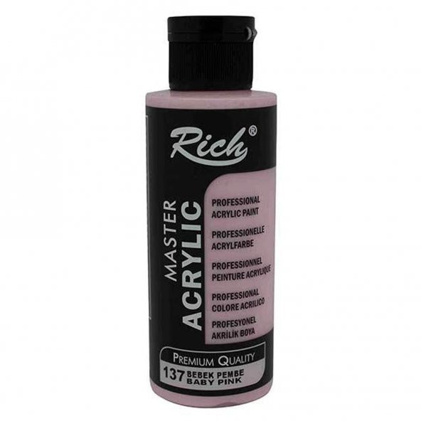 Rich Master Akrilik Boya Bebek Pembe 120cc 120-137 (1 Adet)