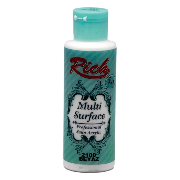 Rich Multi Surface Akrilik Boya Beyaz 120cc 2100
