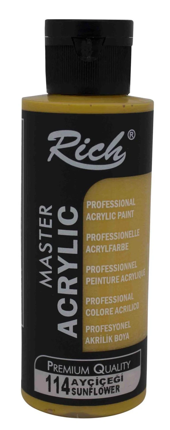 Rich Master Akrilik Boya Açık Sarı 120cc 120-110 (1 Adet)