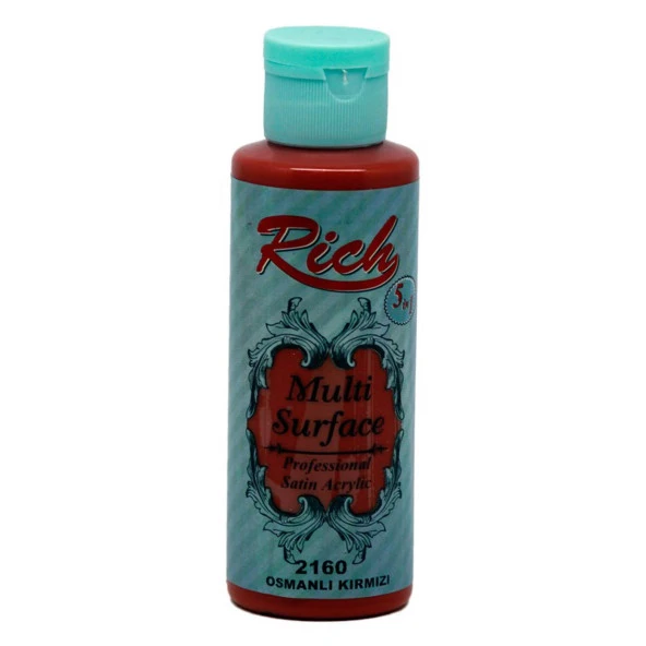 Rich Multi Surface Akrilik Boya Osmanlı Kırmızı 120cc 120-2160 (1 Adet)