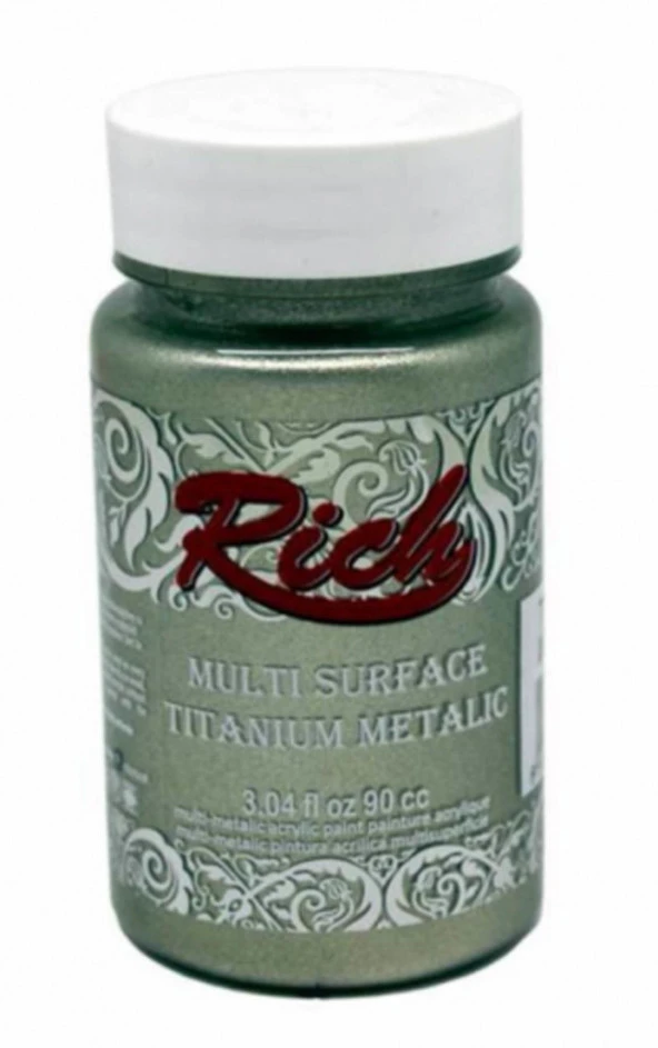 Rich Multi Titanium Yüzey Boyası Metalik Gümüş 90cc 090-2504 (1 adet)