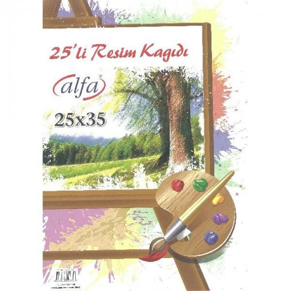Alfa Resim Kağıdı 25x35 25 li Paket