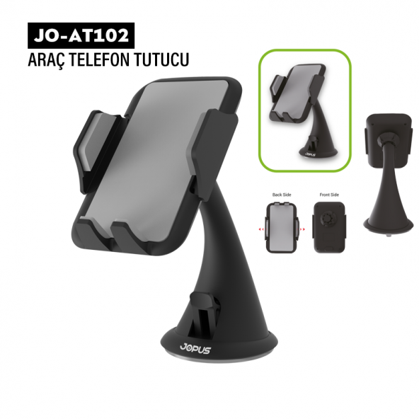 Jopus Mostar Vantuzlu Telefon Tutucu Siyah JO-AT102