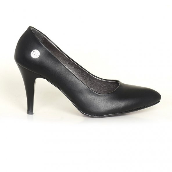 mammamia 3710 Siyah Stiletto Klasik Ayakkabı