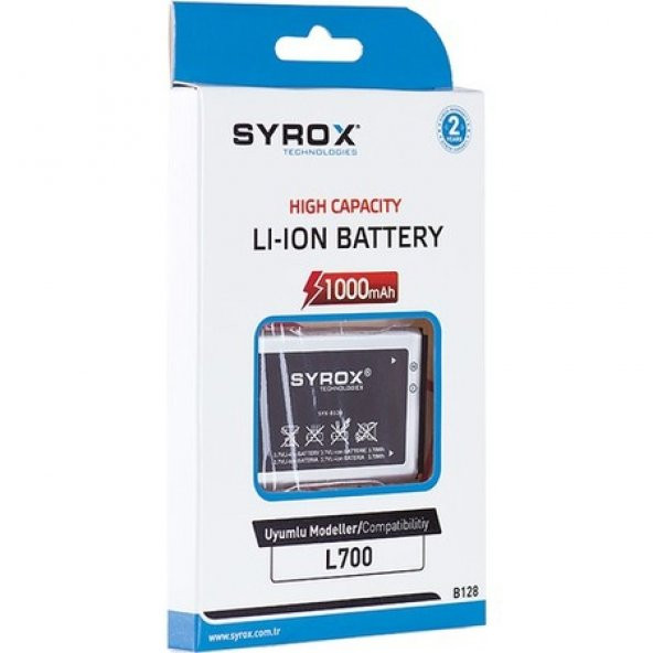 Syrox SYX-B128 Samsung L700 Batarya
