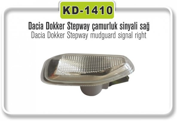 Çamurluk Sinyali Dacia Stepway Sağ 261601801R KAYAPLASTİK