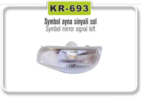 Ayna Sinyali Sol Clio Symbol 2013- 261653175R KAYAPLASTİK