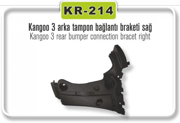 Tampon Bağlantı Braketi Renault Kango 3 Arka Sağ 8200435438 KAYAPLASTİK