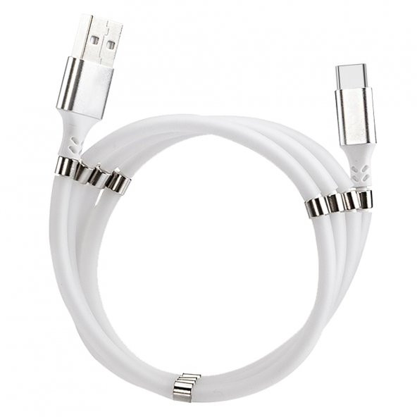 FitPlus Type-C Hızlı Şarj Özellikli Mıknatıslı Data/Şarj Kablosu FP1001 - 2