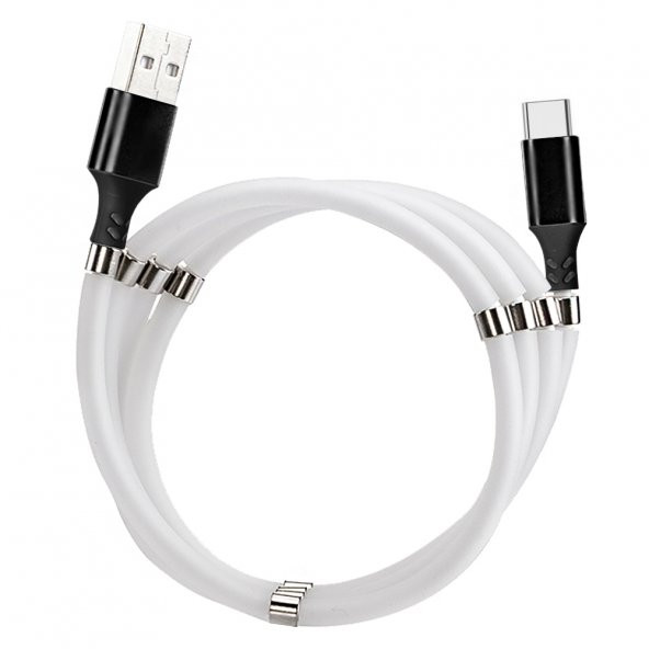 FitPlus Type-C Hızlı Şarj Özellikli Mıknatıslı Data/Şarj Kablosu FP1001 - 3