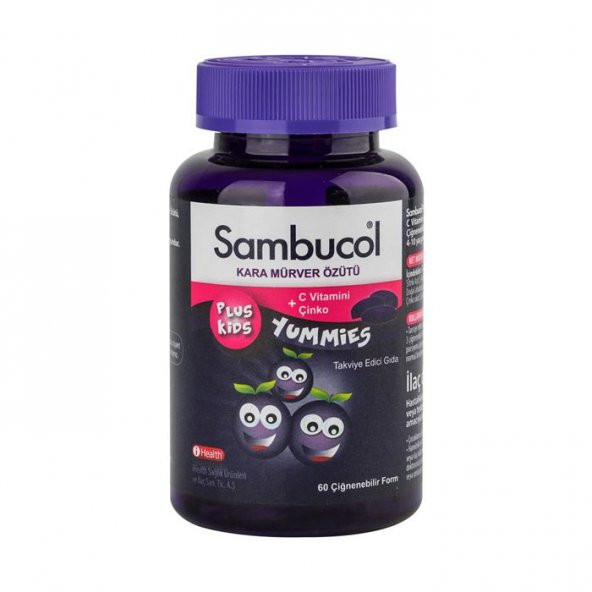 Sambucol Plus Kids Yummies 60 Çiğneme Tableti