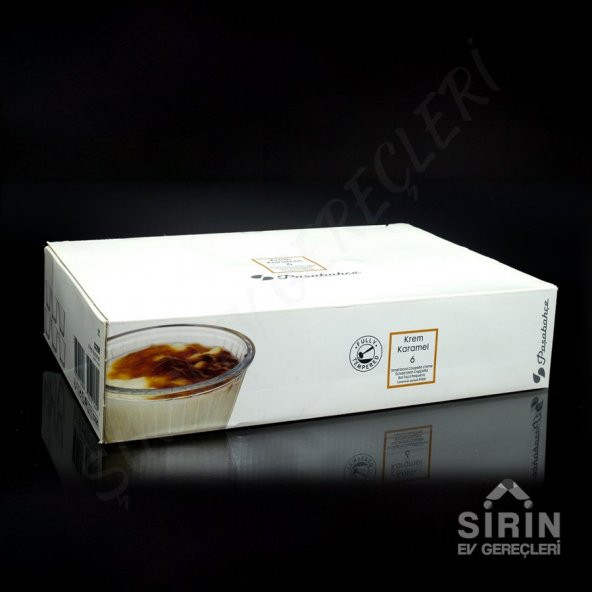 Krem Karamel 6lı Cam Kase - 2