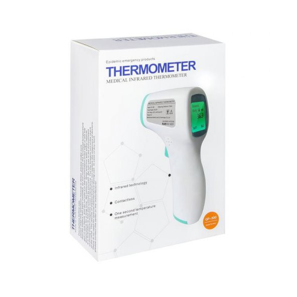 Thermometer Non Contact Infrared Gp 300 Temassız Ateş Ölçer GP-300