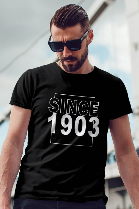 Since 1903 Siyah BJK Erkek Tshirt - Tişört