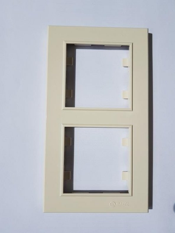 Makel Karea İkili Çerçeve Dikey Krem