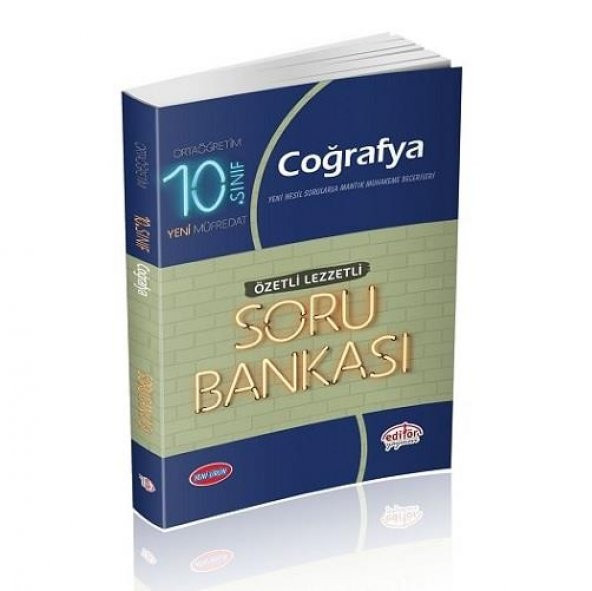10. Sınıf Özetli Lezzetli  Coğrafya  Soru Bankası - Editör