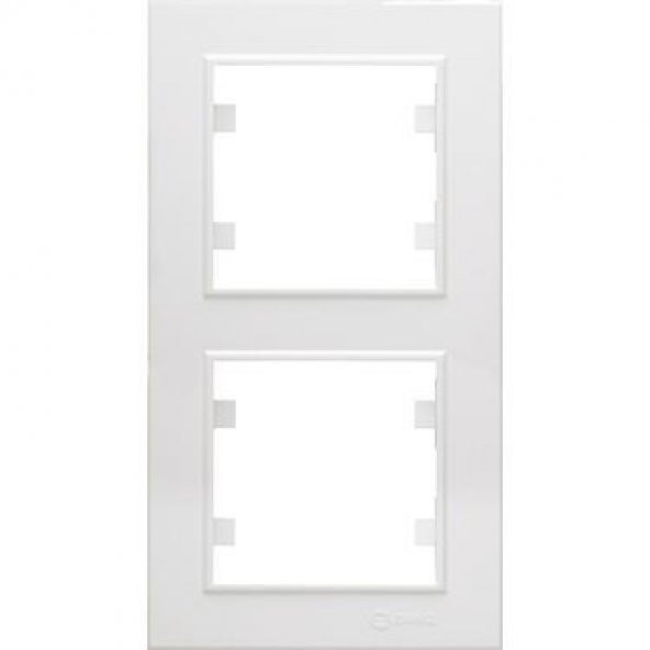 Makel Karea İkili Çerçeve Beyaz Dikey