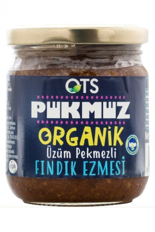 OTS Organik Pükmüz (Üzüm Pekmezli Fındık Ezmesi) 200 gr.