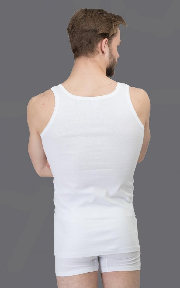 SNCMURAT 6lı Paket Erkek Sport Model Beyaz Atlet - 2