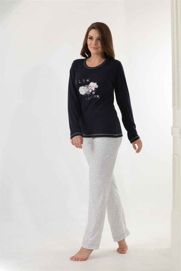 Etoile Uzun Kol Pijama Takımı 70 PolyPamuk 30 Pamuk / 98134 - 3
