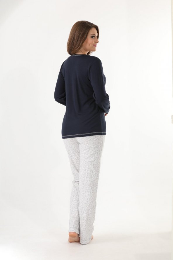 Etoile Uzun Kol Pijama Takımı 70 PolyPamuk 30 Pamuk / 98134 - 5