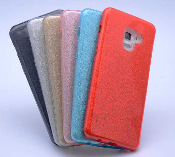 Galaxy A8 2018 Kılıf Zore Shining Silikon - 2