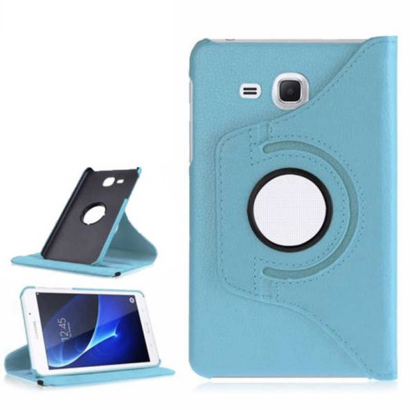 Galaxy Tab 4 T280 Zore Dönebilen Standlı Kılıf - 1