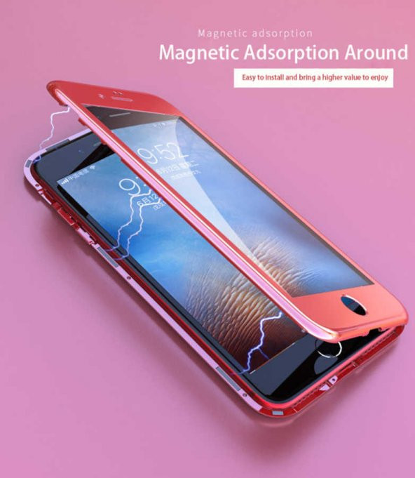 Apple iPhone 6 Kılıf Zore 360 Magnet Case - 3