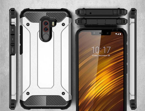 Xiaomi Pocophone F1 Kılıf Zore Crash Silikon - 3