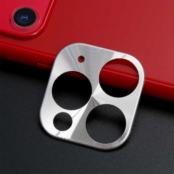 Apple iPhone 11 Pro Max Zore Metal Kamera Koruyucu - 7