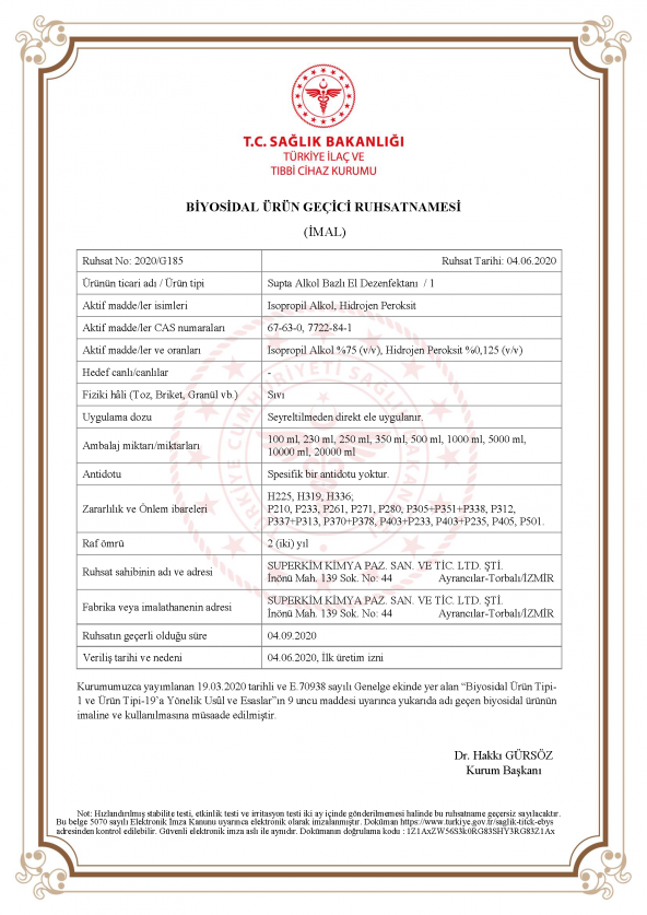 Dezenfektan 1 lt + 100 ml - 2