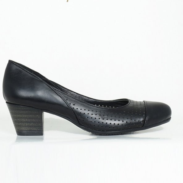 mammamia 4080 Siyah Klasik Dekolte Ayakkabı