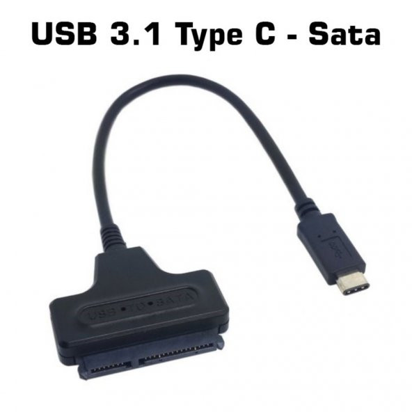 Type-C Usb 3.1 to Sata 3 Hdd Disk Çevirici Adaptör 2.5 DC-031