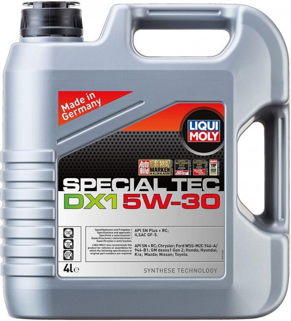 Liqui Moly Special Tec DX1 Gen 2 5W-30 Motor Yağı 4 lt. 20968 ürün görseli